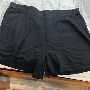 a new day Women's High Waist Black Shorts